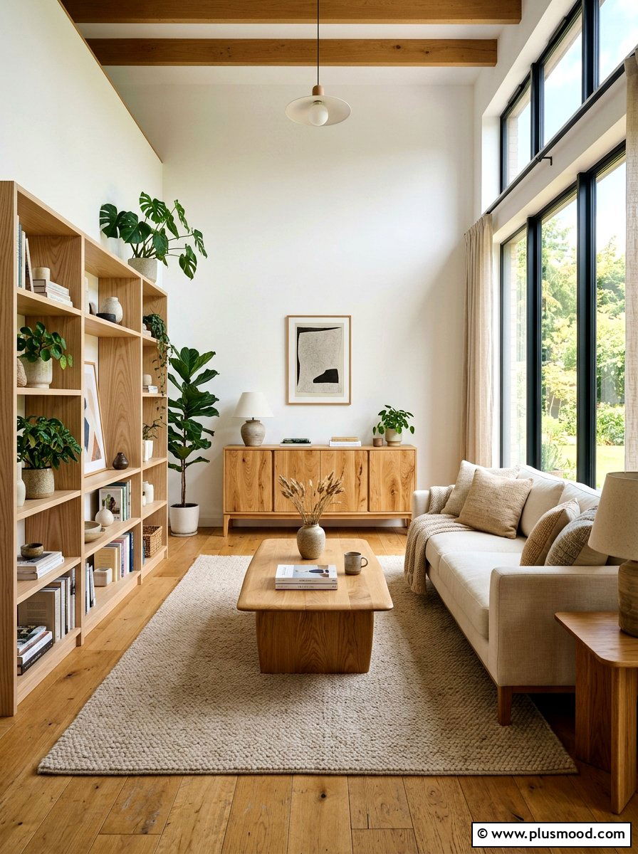 Natural Wood Living Room Furniture - 25 summer living room ideas