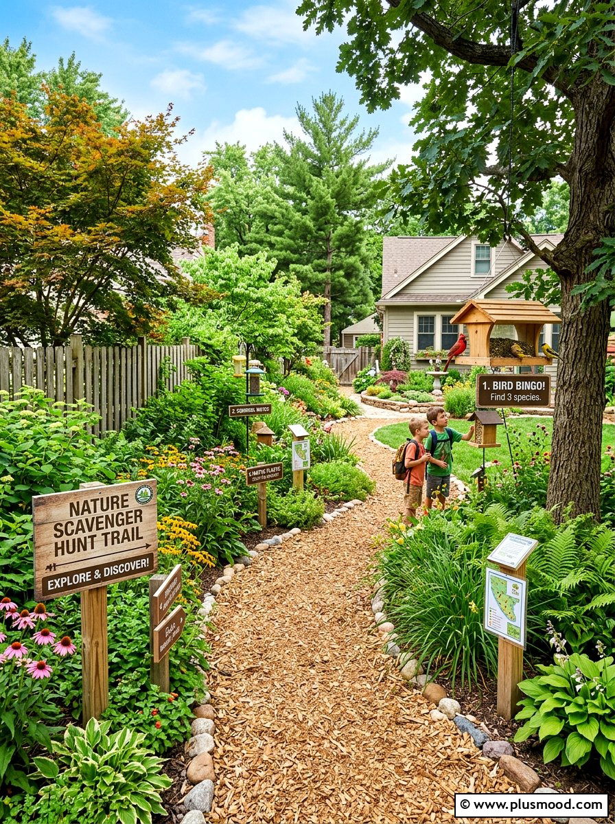 Nature Scavenger Hunt Trail - 25 summer backyard play area ideas
