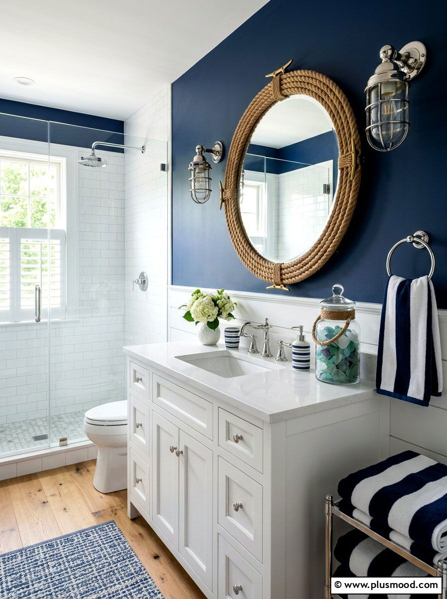 Nautical Bathroom Interior - 25 fresh summer decorating ideas
