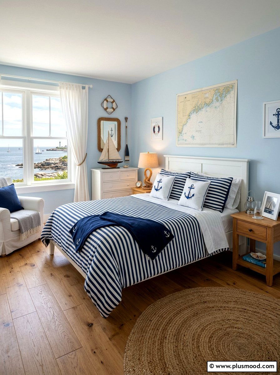 Nautical Bedroom Style - 25 simple summer home decor ideas