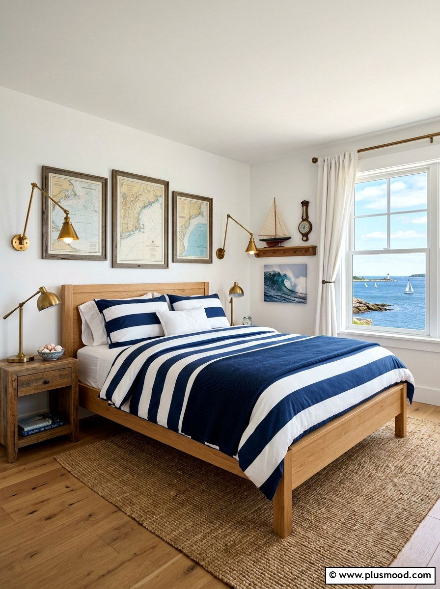 Nautical Bedroom - 25 summer house decor ideas