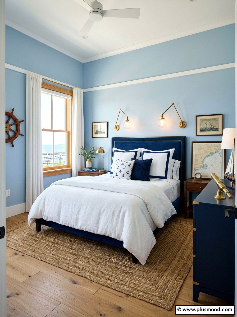 Nautical Blue Bedroom - 25 best summer home decor ideas