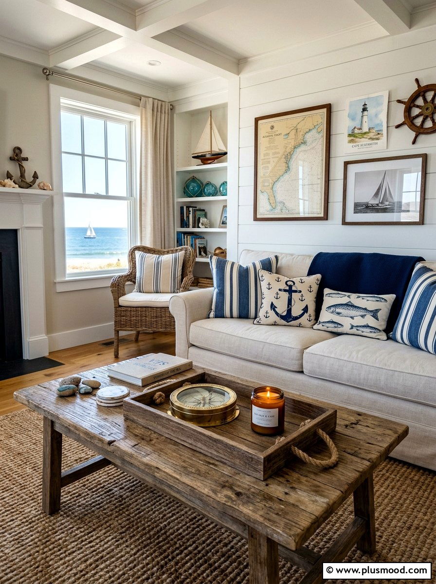 Nautical Rope Decor - 25 summer coffee table styling ideas for living room