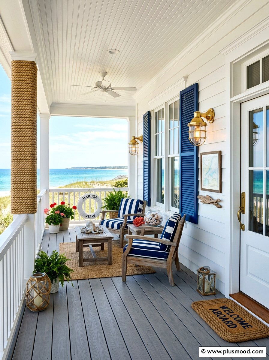 Nautical Ship Sconce Lighting - 25 summer porch lighting ideas