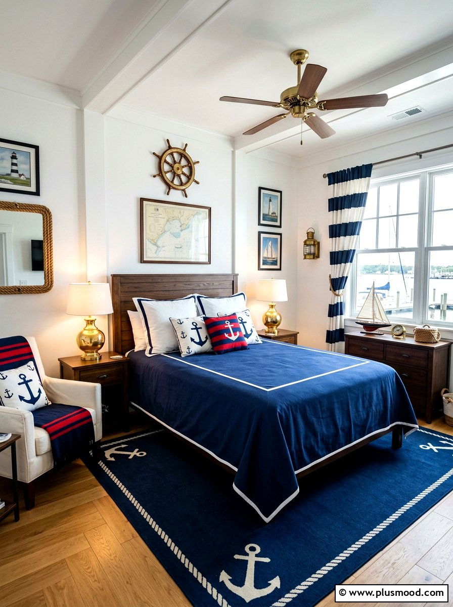 Nautical Theme Bedroom - 25 summer bed styling ideas