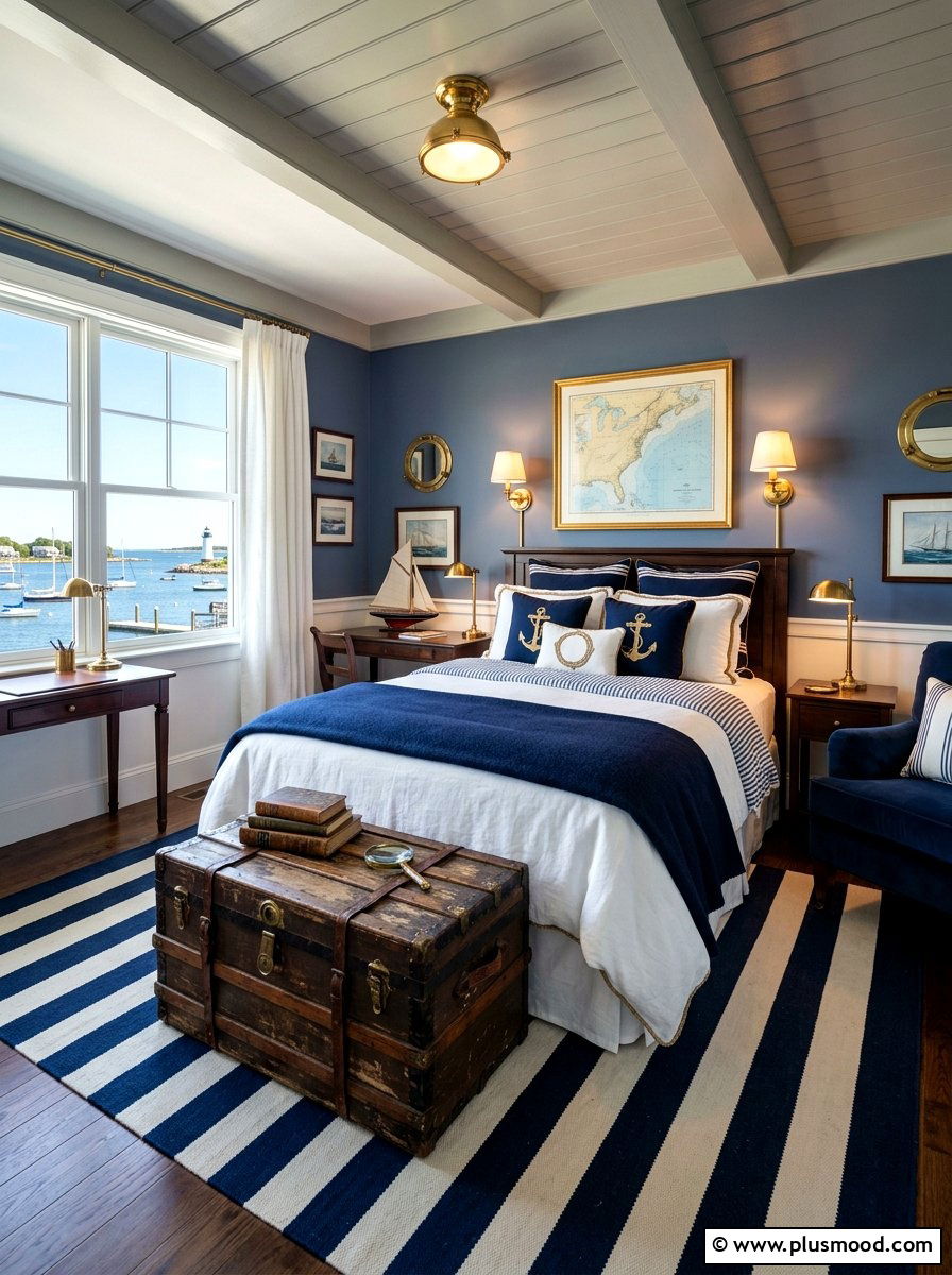 Nautical Theme Guest Room - 25 summer beach house decorating ideas