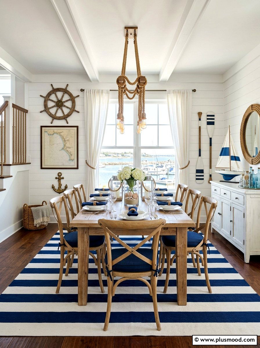 Nautical Themed Dining Room - 25 summer dining room ideas