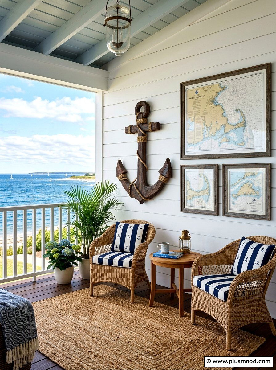 Nautical Wall Decor Porch - 25 summer coastal front porch ideas