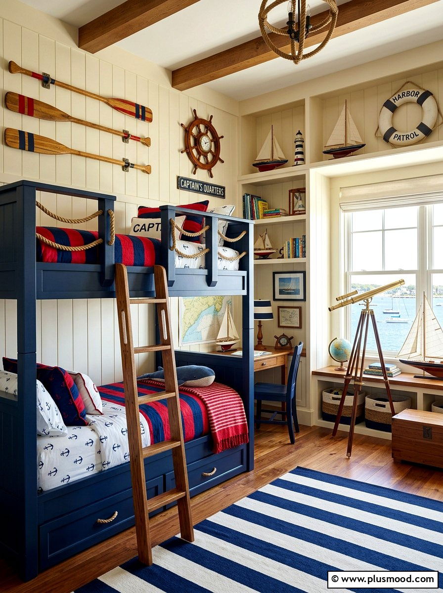 Nautical kids bedroom - 25 bright summer decor ideas