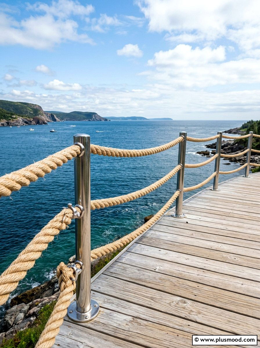 Nautical rope railing - 25 summer deck party ideas