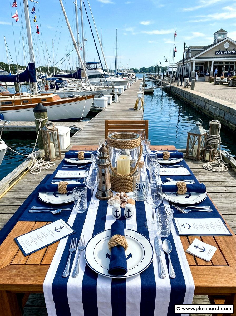 Nautical theme - 25 summer entertaining table ideas