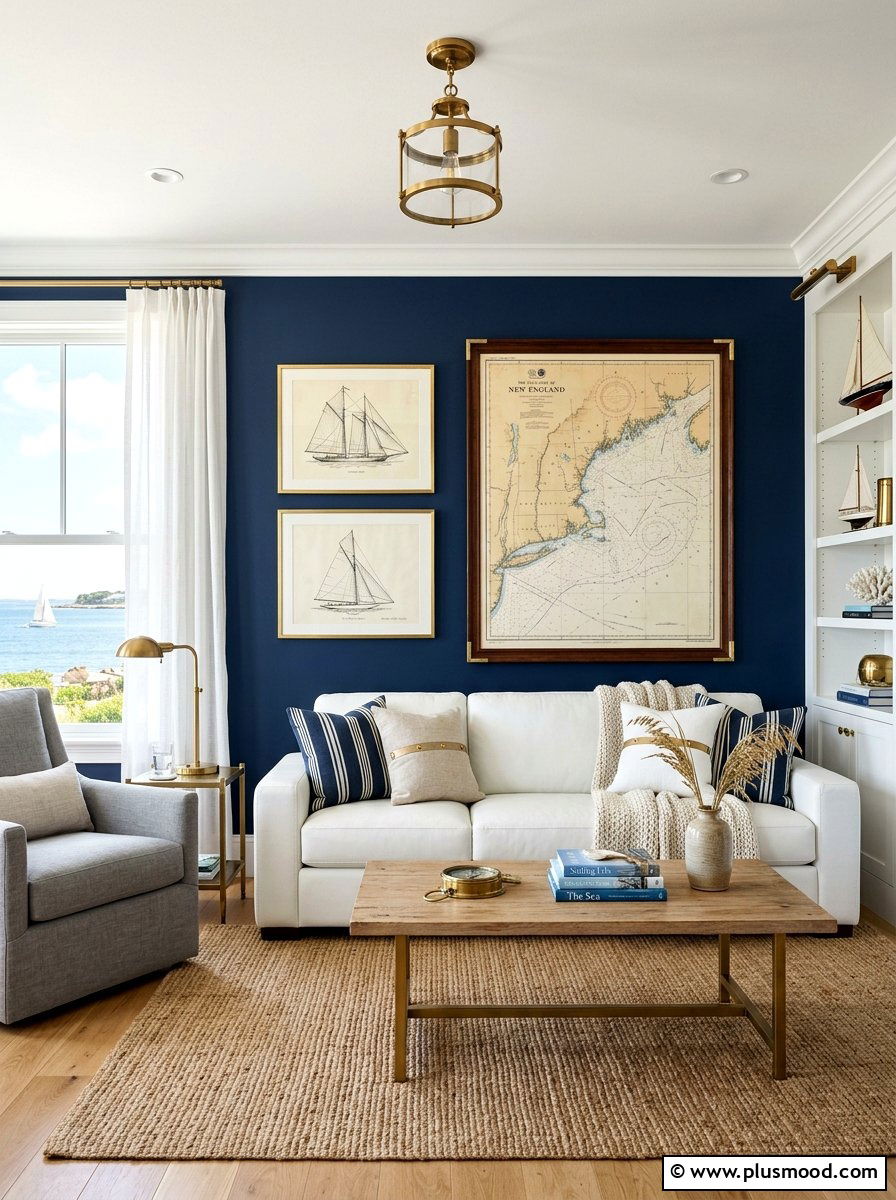 Nautical wall art - 25 summer living room styling ideas