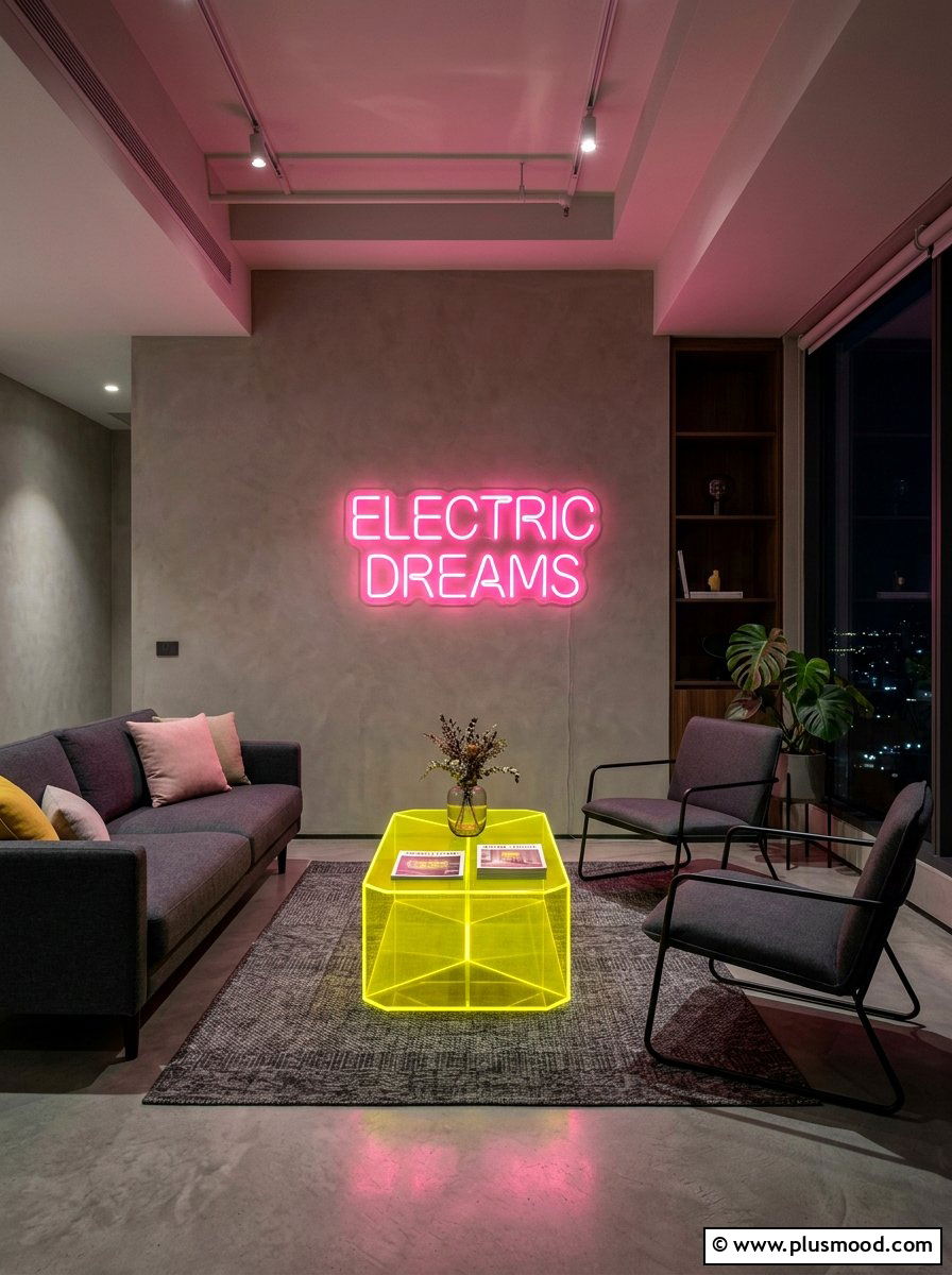 Neon Interior - 25 summer colorful decor ideas