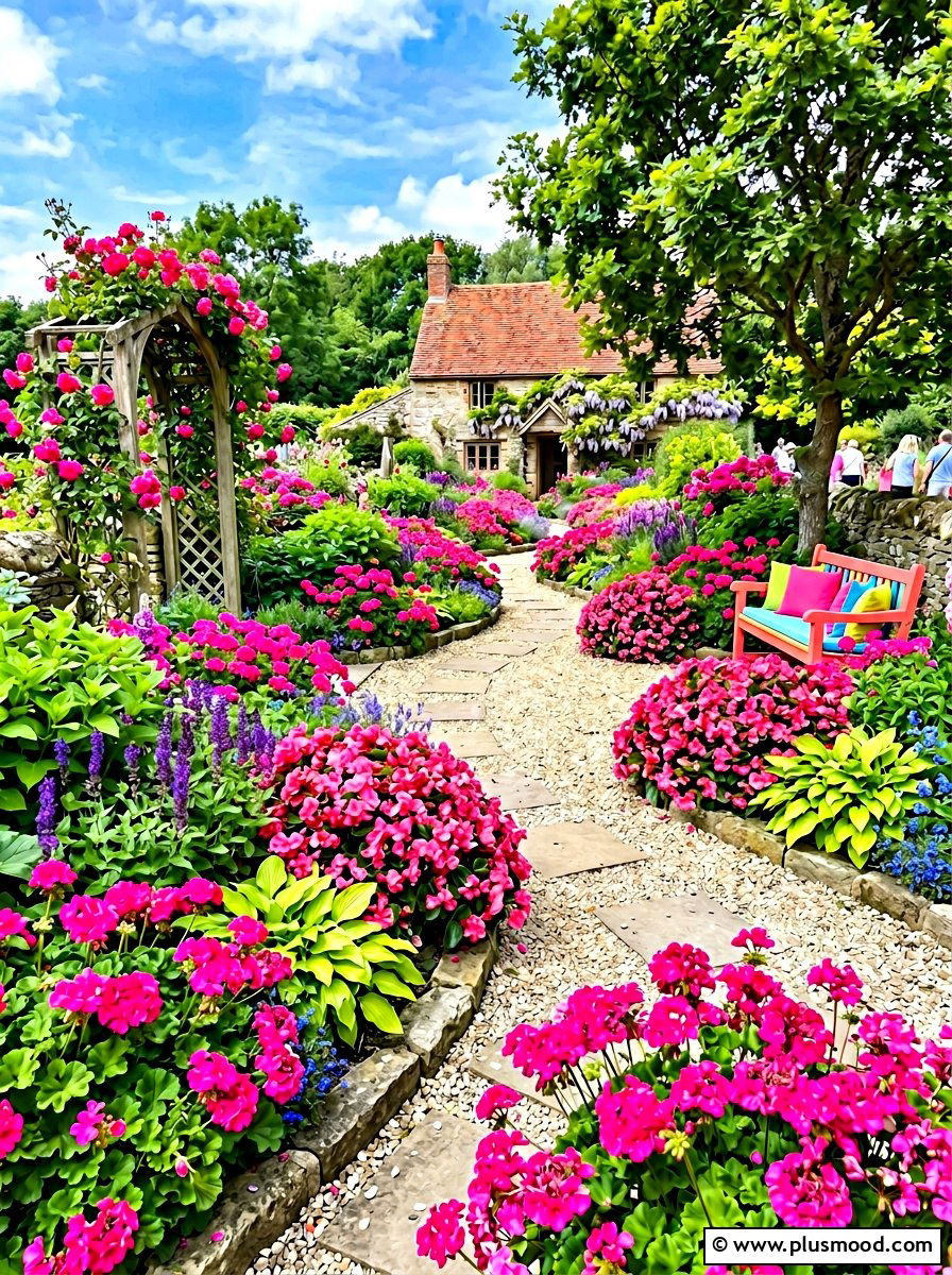 Neon pink garden - 25 summer garden color ideas