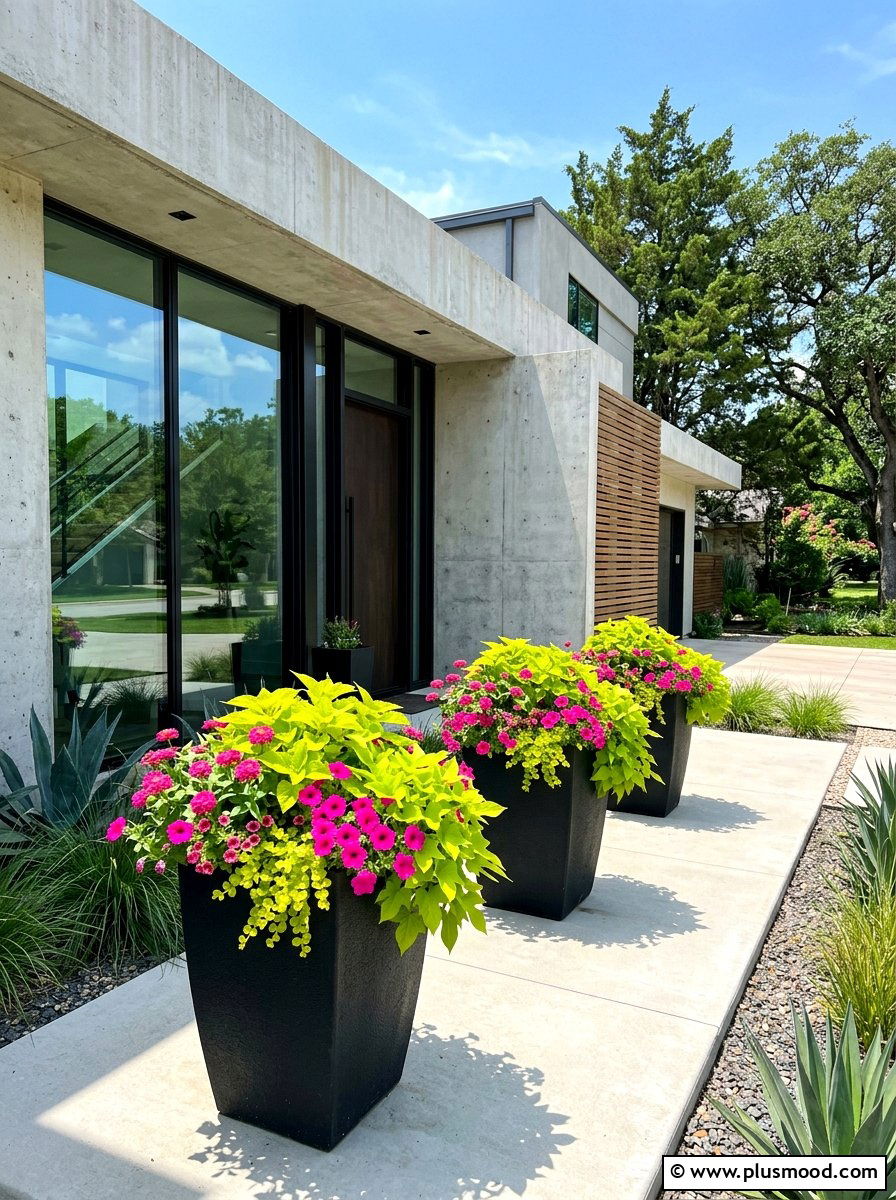 Neon summer annuals - 25 summer colorful curb appeal ideas
