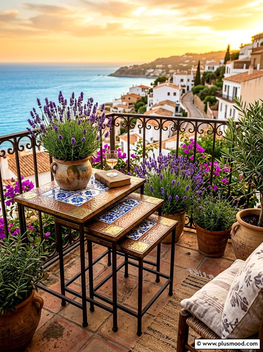 Nesting Side Tables - 25 summer patio ideas for small spaces