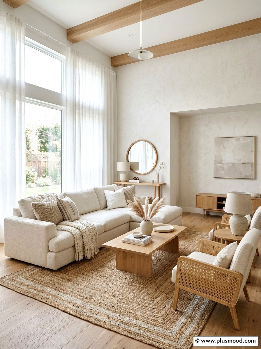 Neutral Living Room - 25 best summer living room ideas