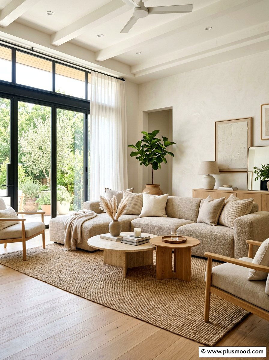 Neutral Summer Living Room - 25 modern summer living room ideas