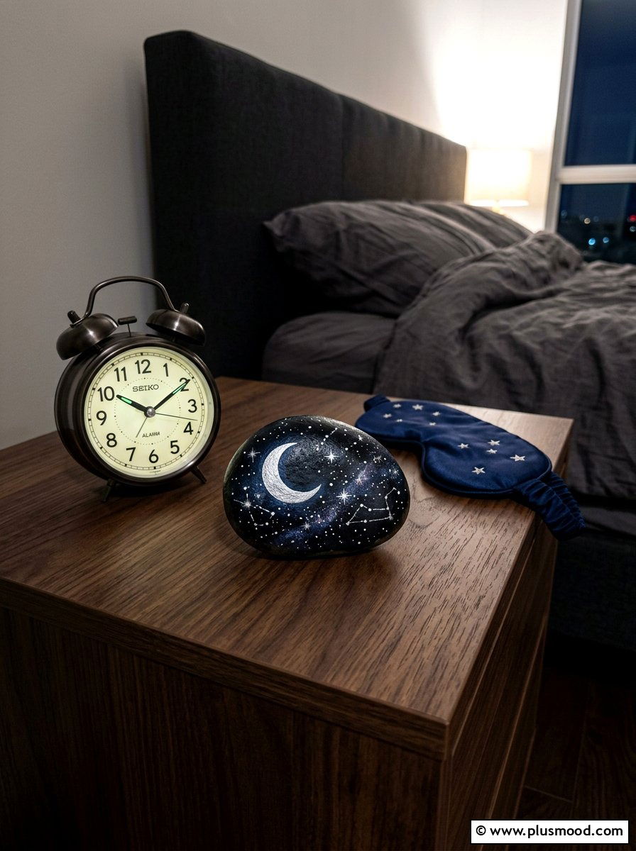 Night Sky Rock - 25 painted rock ideas for mindfulness