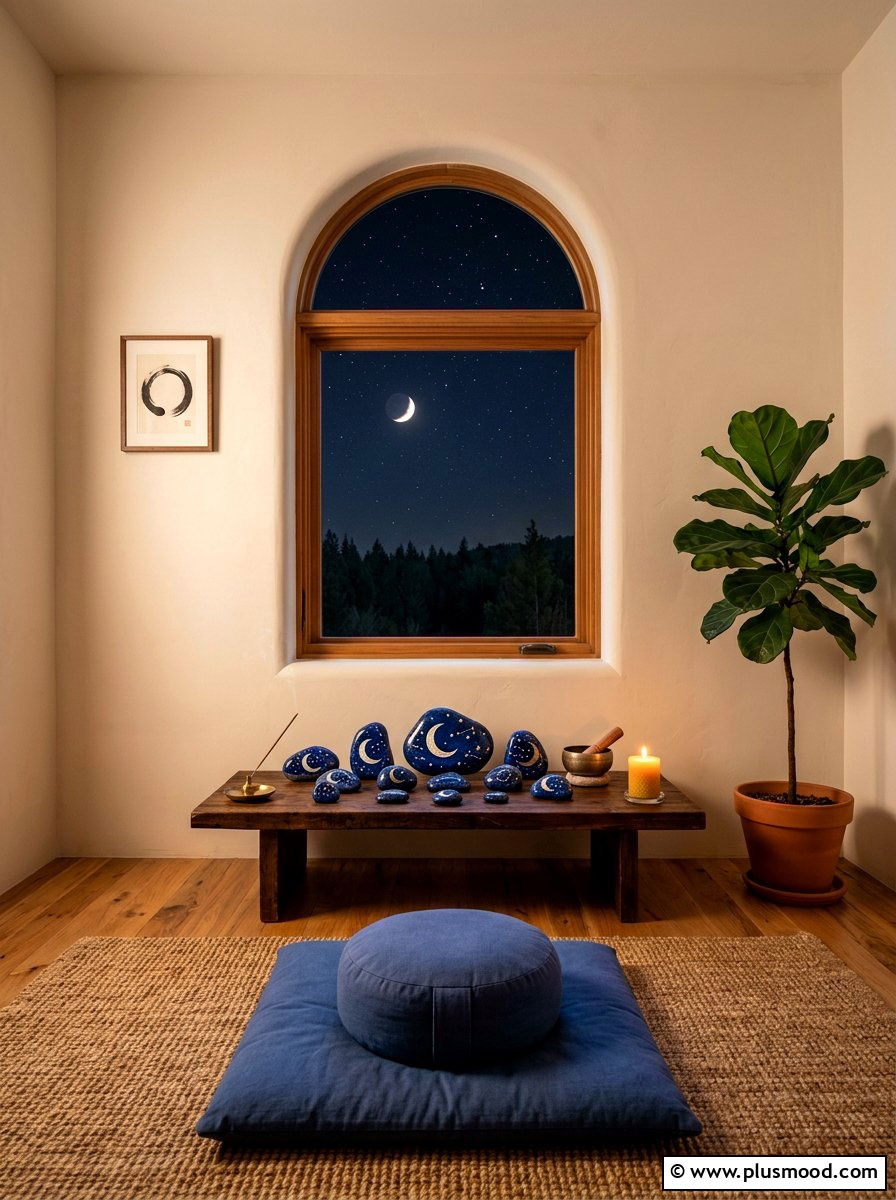 Night sky rocks - 25 painted rock ideas with acrylic paint