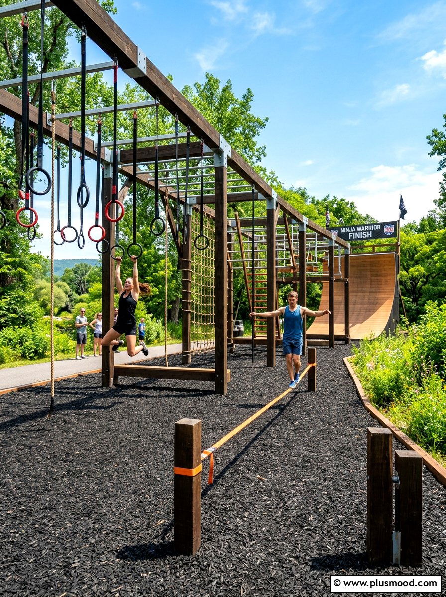 Ninja warrior course - 25 summer backyard ideas for kids