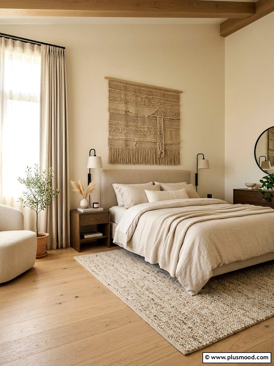 Oatmeal Bedroom - 25 summer bedroom color ideas