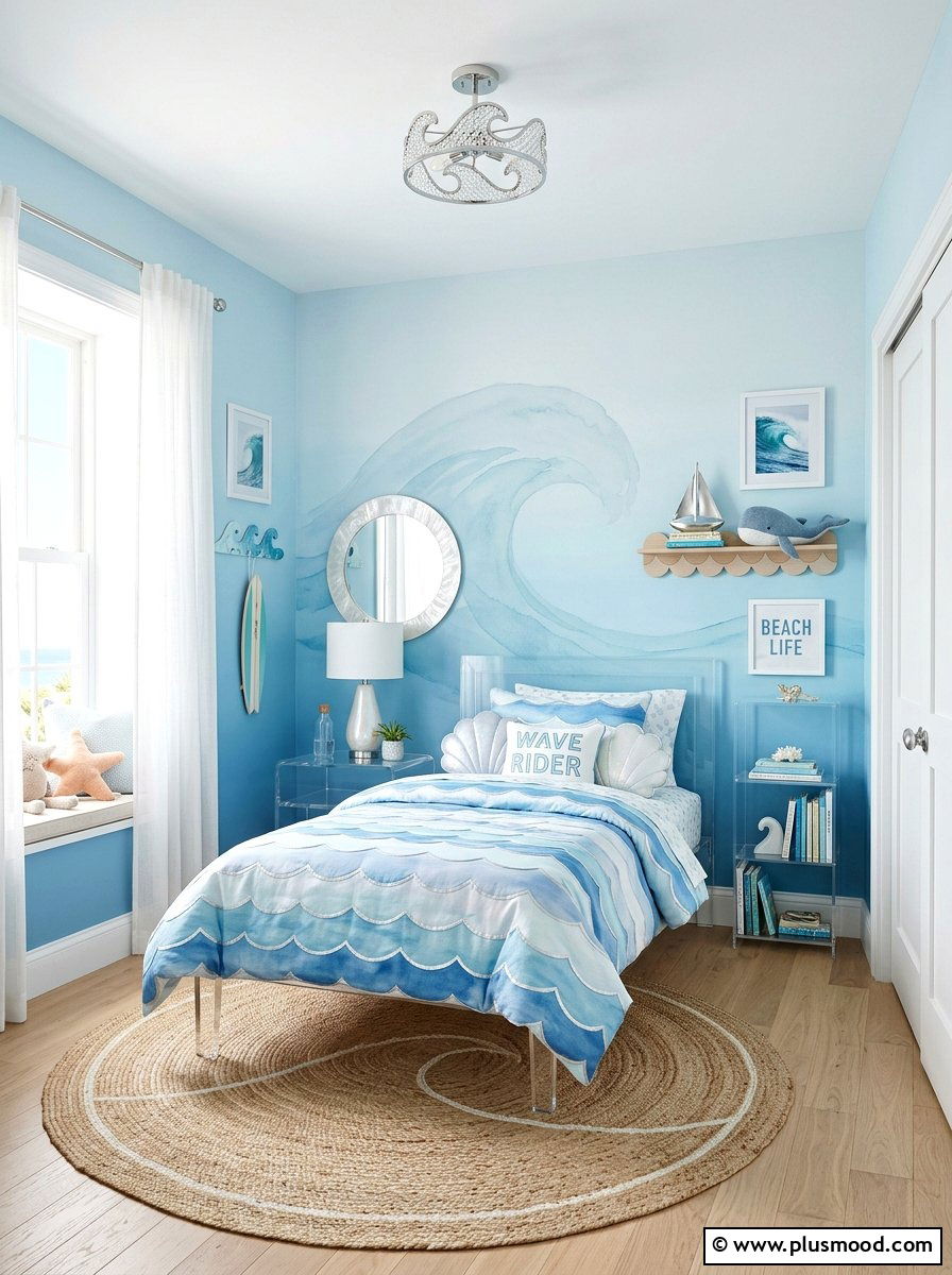 Ocean Wave Kids Bedroom - 25 summer kids bedroom ideas