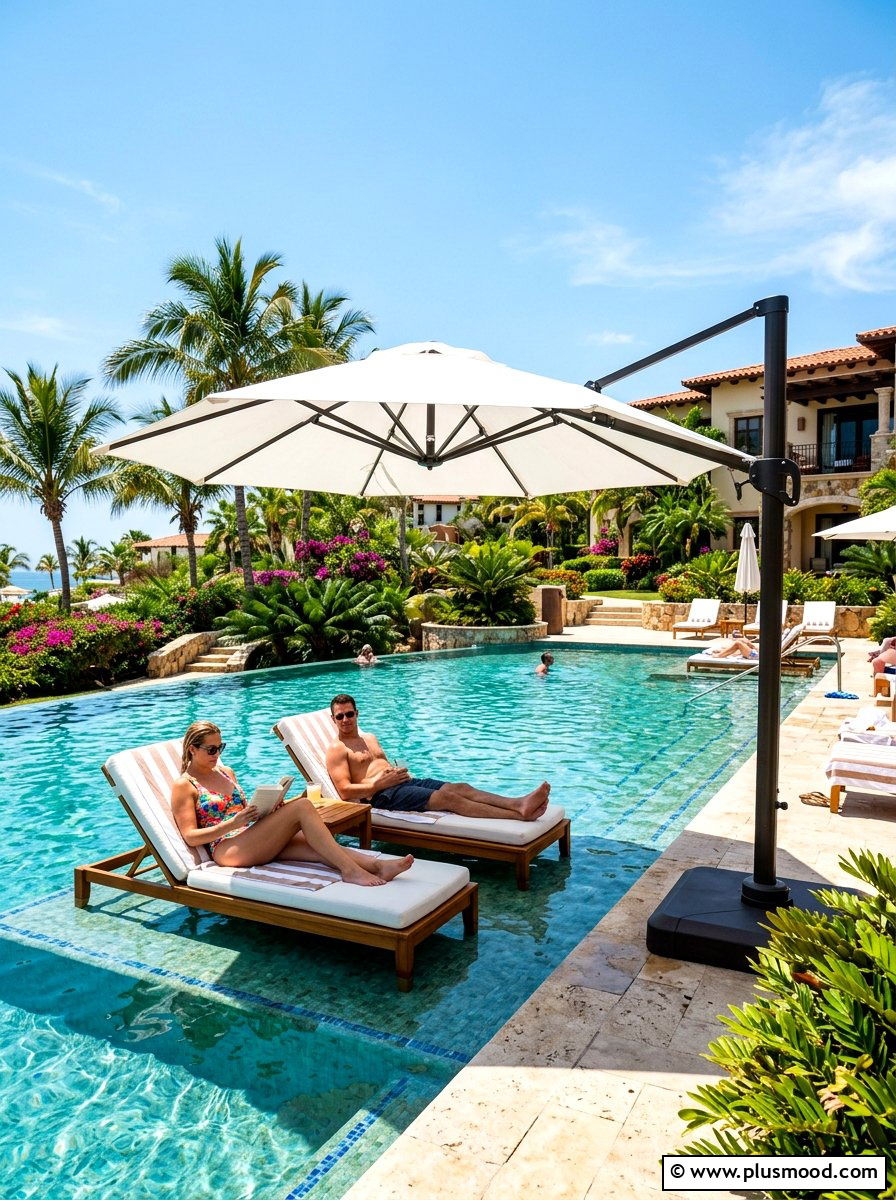 Offset Patio Umbrella - 25 summer patio umbrella ideas