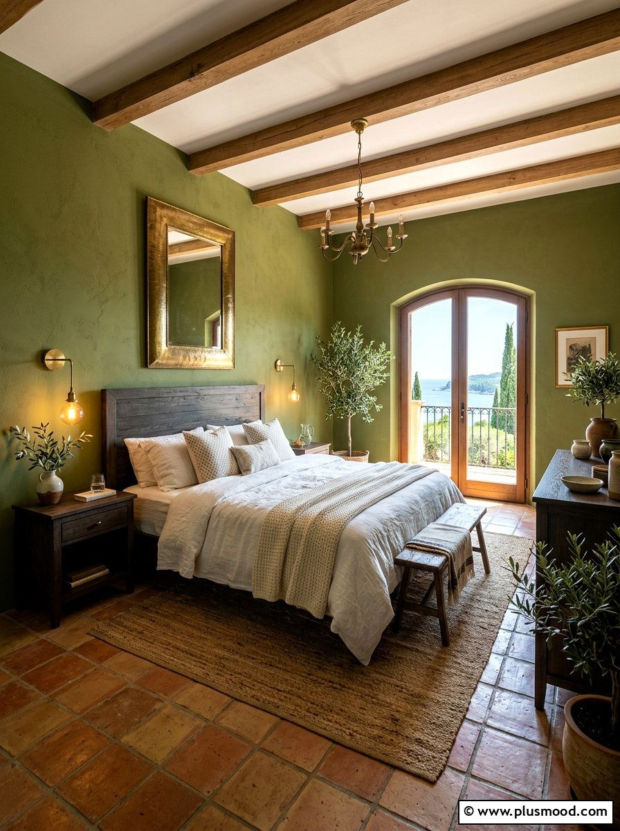 Olive Green Bedroom - 25 summer bedroom color ideas