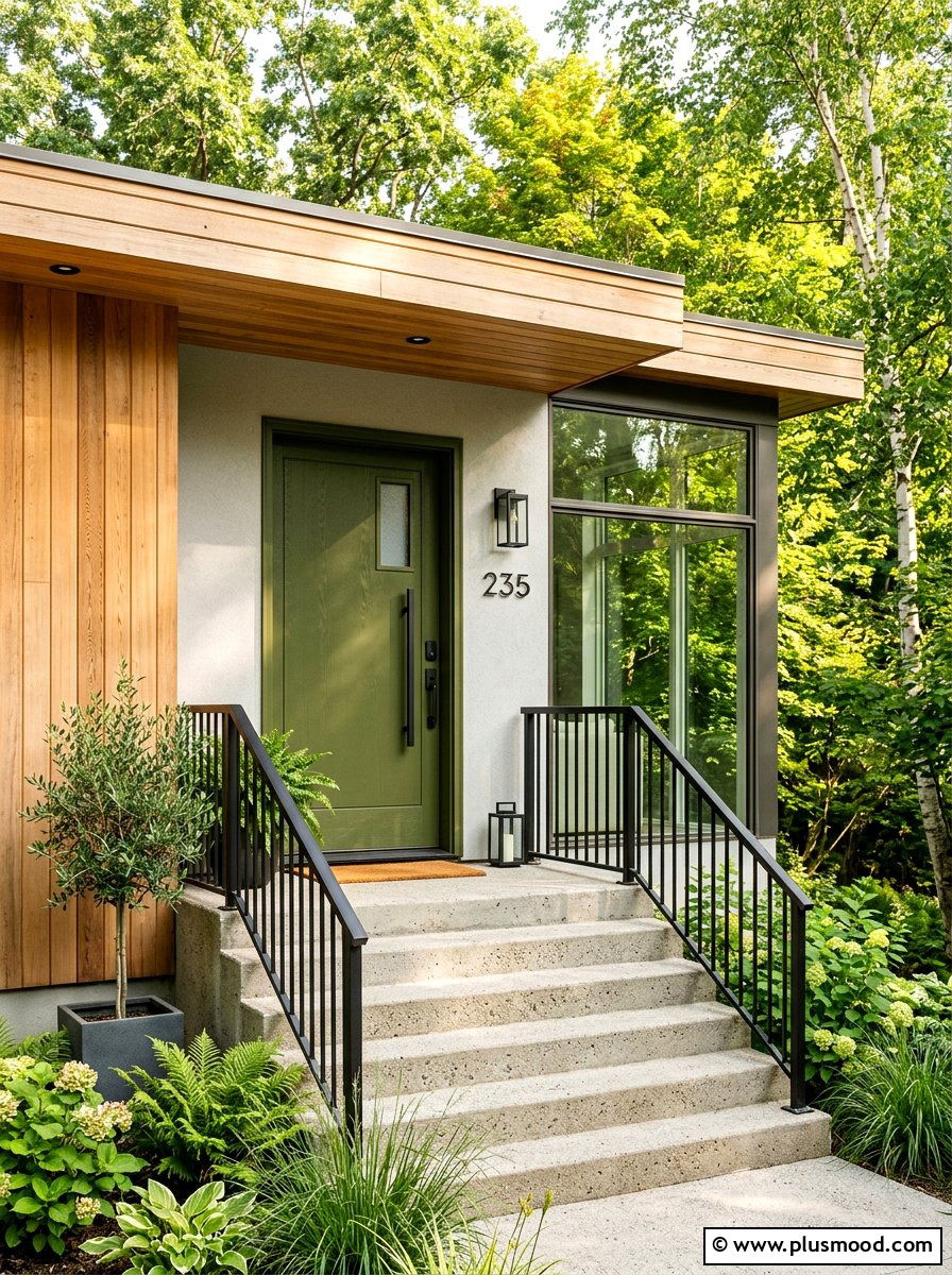 Olive Green Front Door - 25 summer front door color ideas