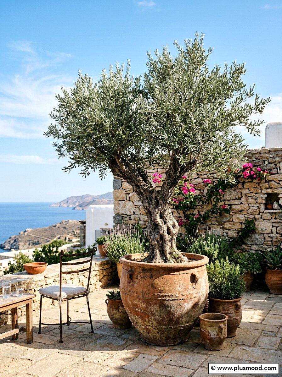 Olive Tree Landscaping - 25 summer Mediterranean patio ideas