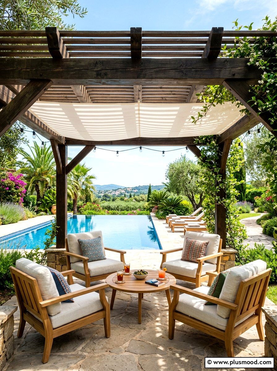 Open Air Pergola Cabana - 25 summer cabana ideas