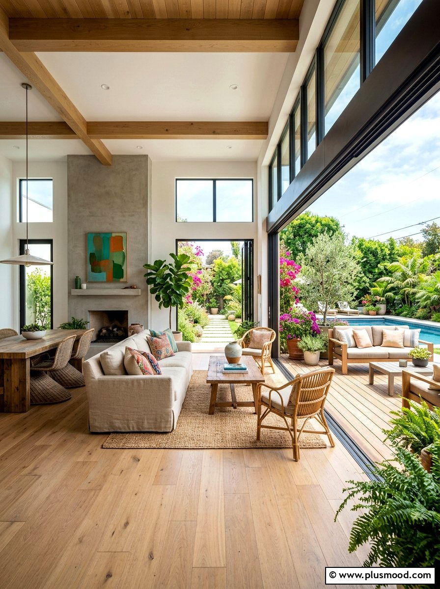 Open Concept Summer Living Room - 25 summer refreshing living room ideas