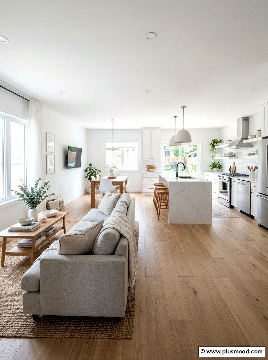 Open Floor Plan Living Room - 25 summer living room ideas