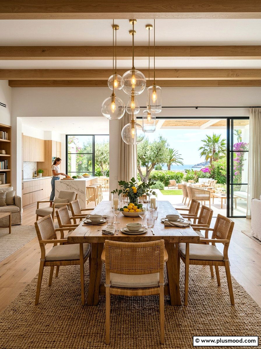 Open Plan Summer Dining Room - 25 late summer dining room ideas
