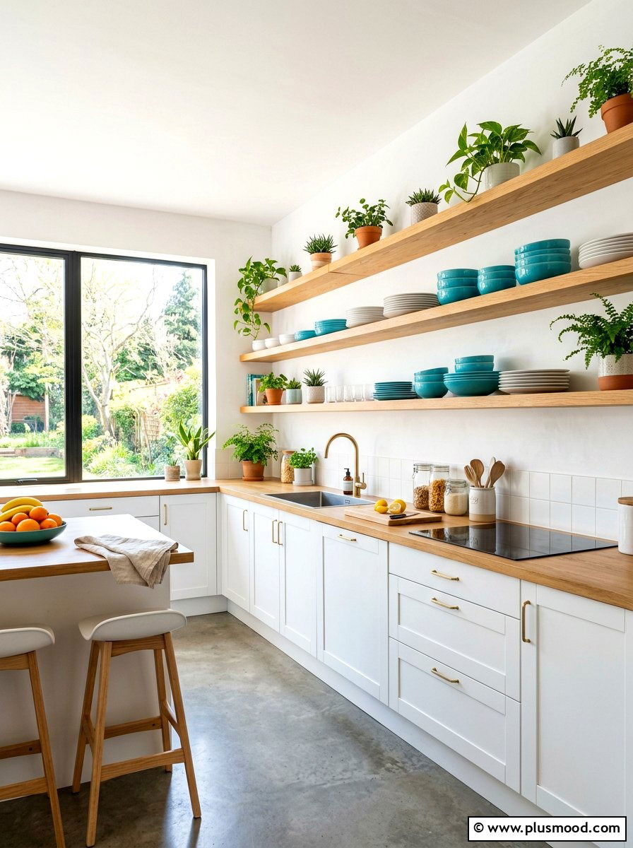Open Shelving Kitchen - 25 summer kitchen styling ideas