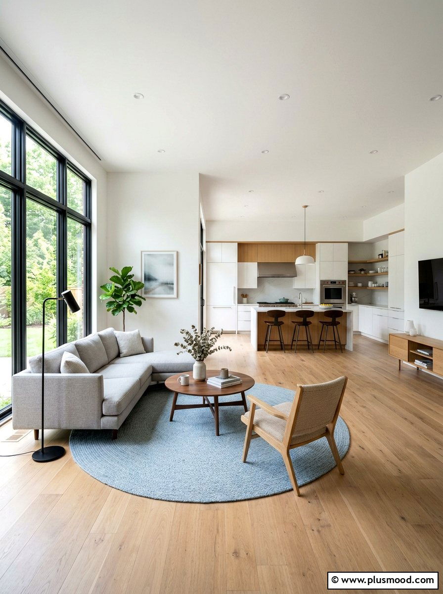 Open floor plan living room - 25 small summer living room ideas