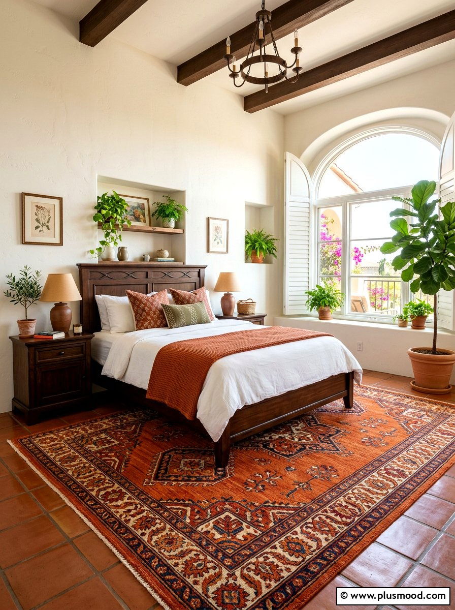 Orange Summer Rug - 25 summer rug ideas for bedroom