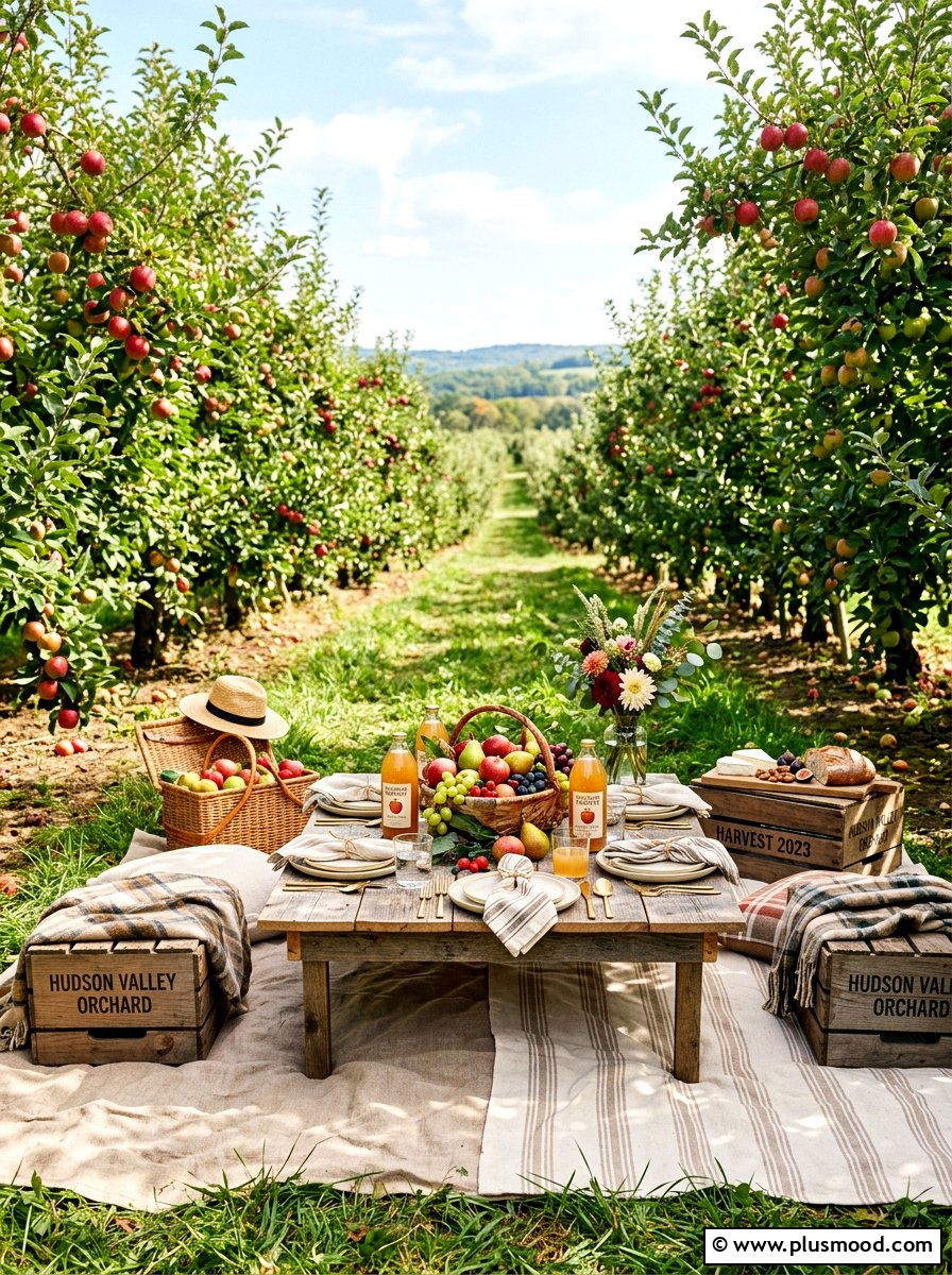 Orchard Style Fruit Picnic - 25 summer picnic backyard ideas