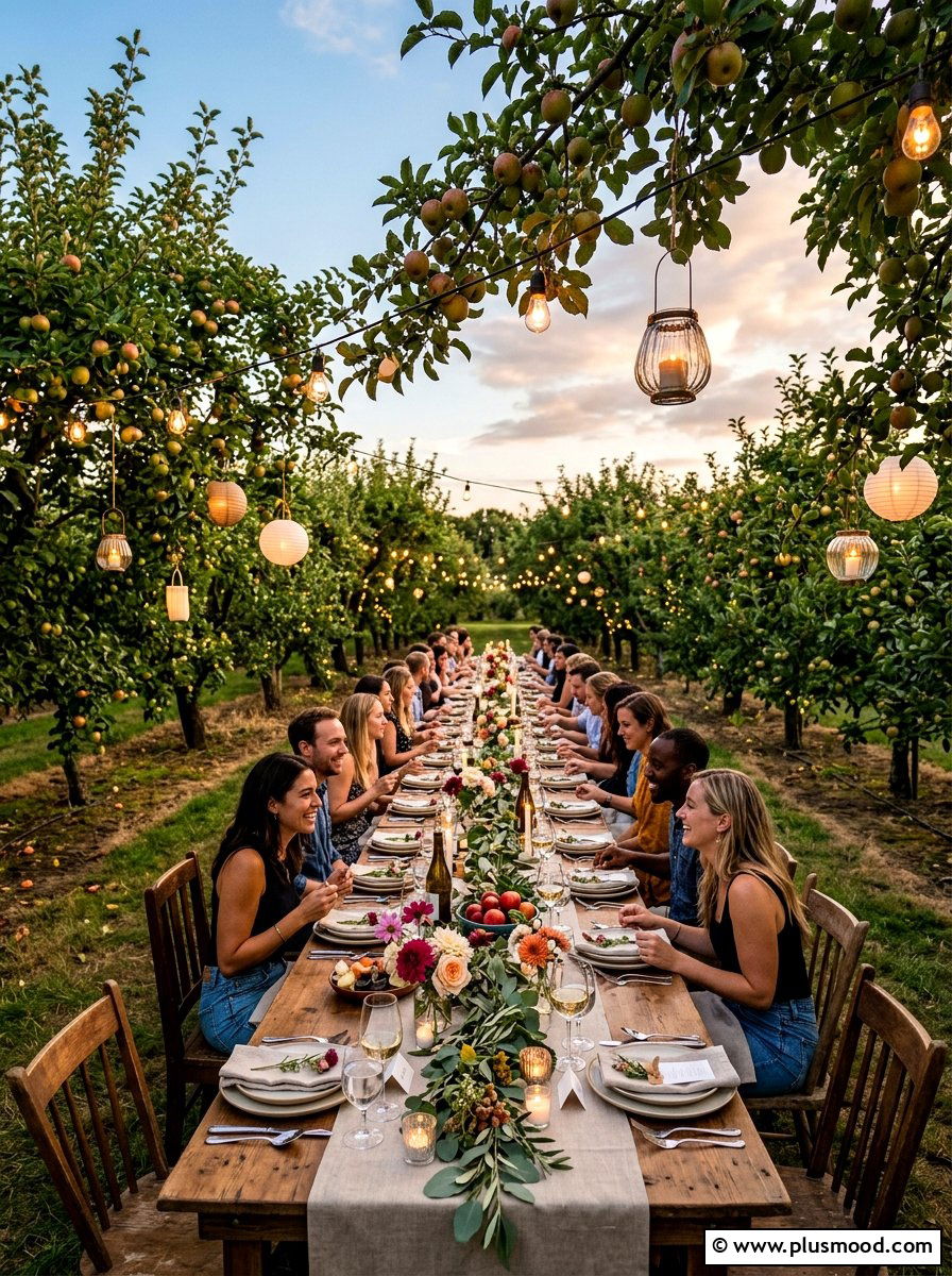 Orchard dinner party - 25 late summer entertaining ideas