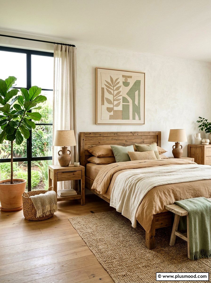 Organic Modern Bedroom - 25 summer apartment bedroom ideas