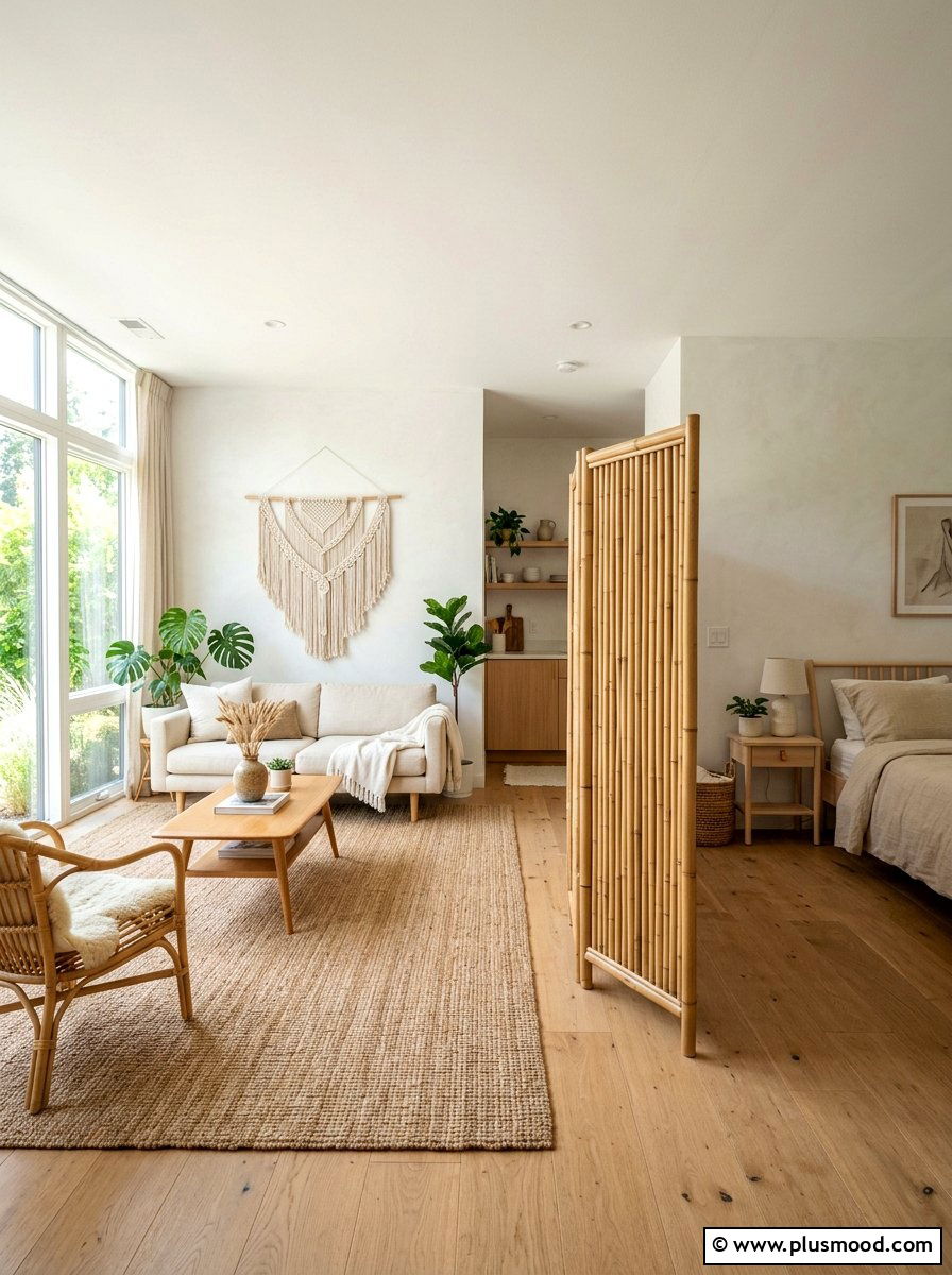 Organic Texture Studio Apartment - 25 summer decorating ideas for small homes