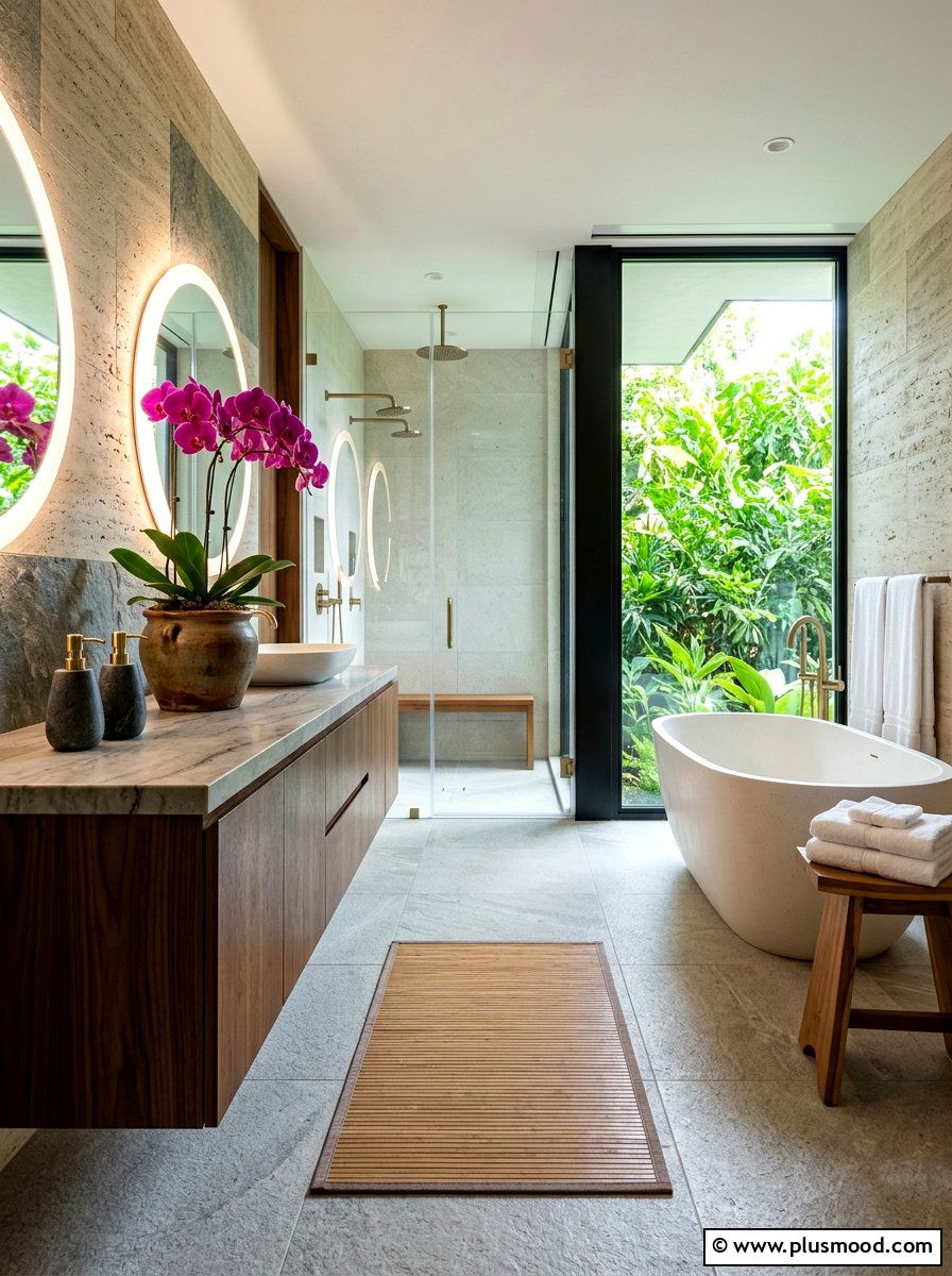 Organic bathroom - 25 late summer home refresh ideas