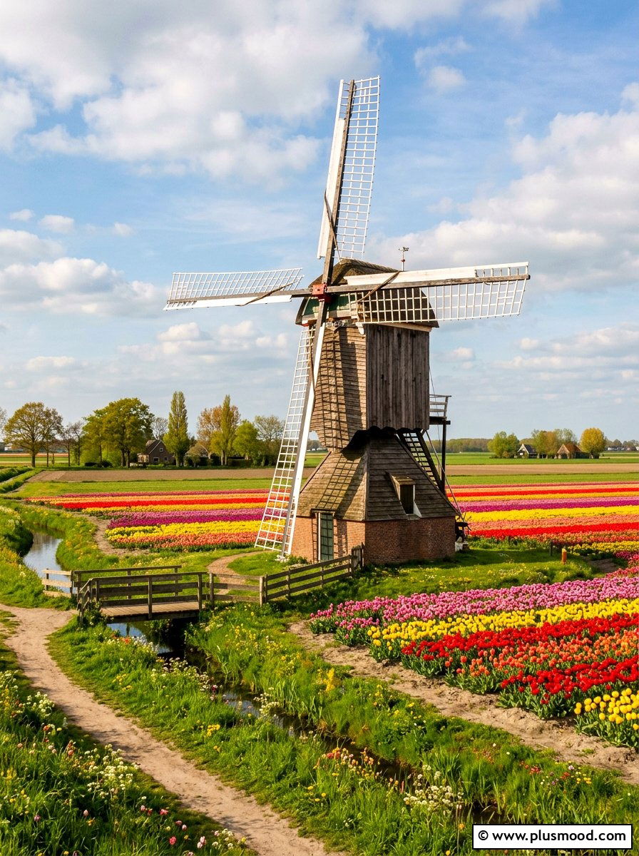 Ornamental Dutch Windmill - 25 outdoor garden decor ideas with windmill