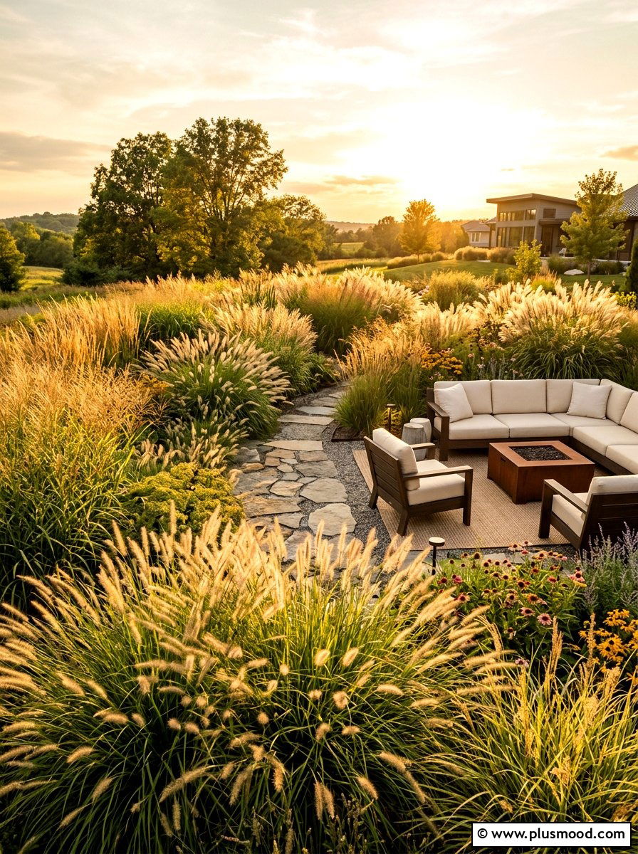 Ornamental Grass - 25 late summer flower garden ideas