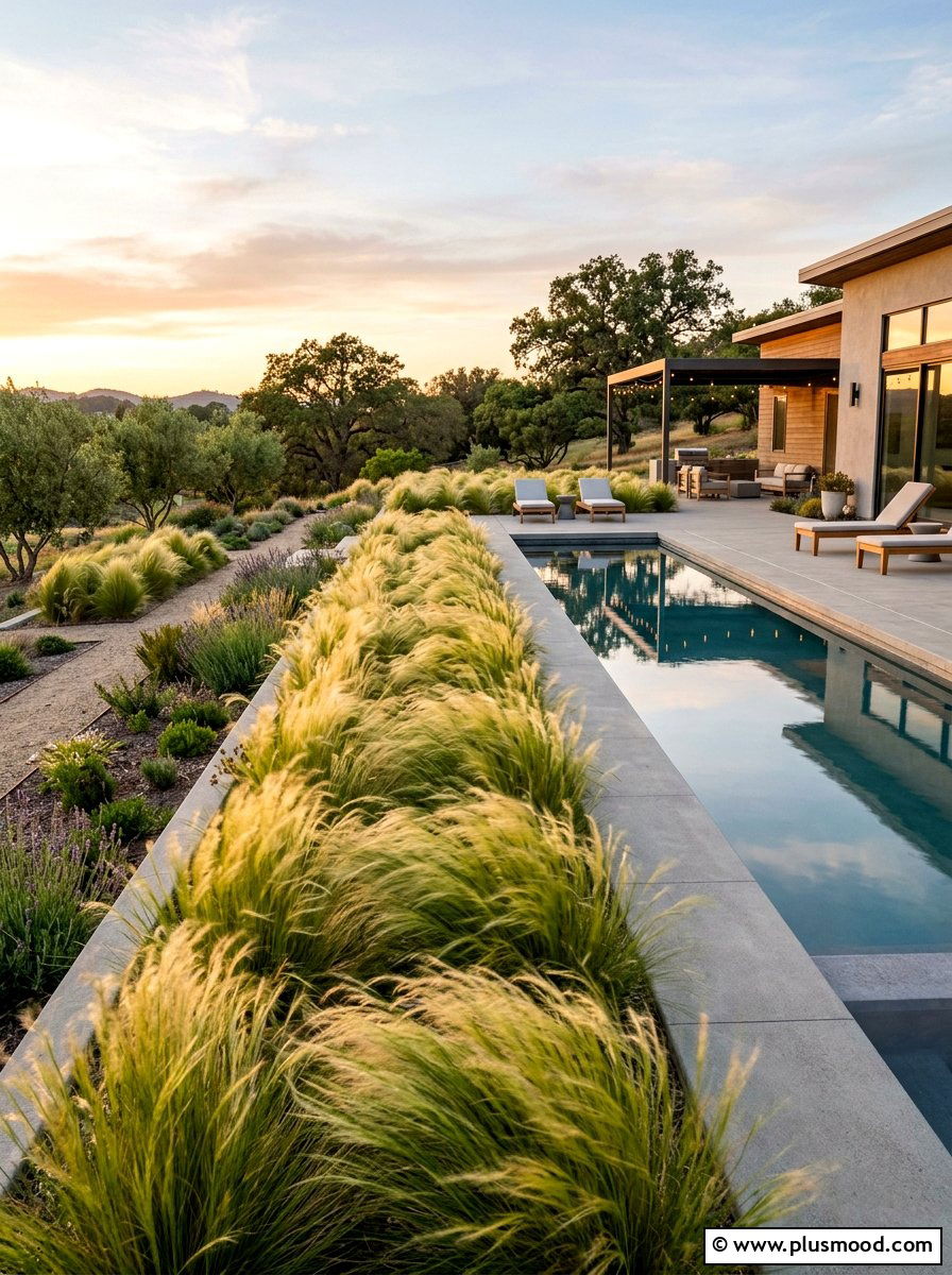 Ornamental Grasses For Pool - 25 pool landscaping ideas modern style