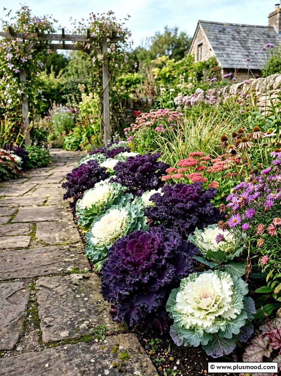 Ornamental Kale - 25 late summer landscaping ideas