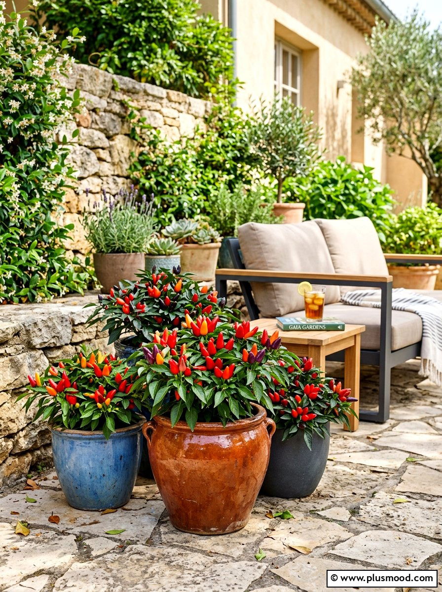 Ornamental Pepper Pot - 25 end of summer planter refresh ideas