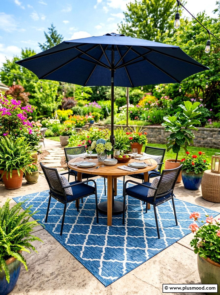 Outdoor Area Rug - 25 summer backyard ideas on a budget