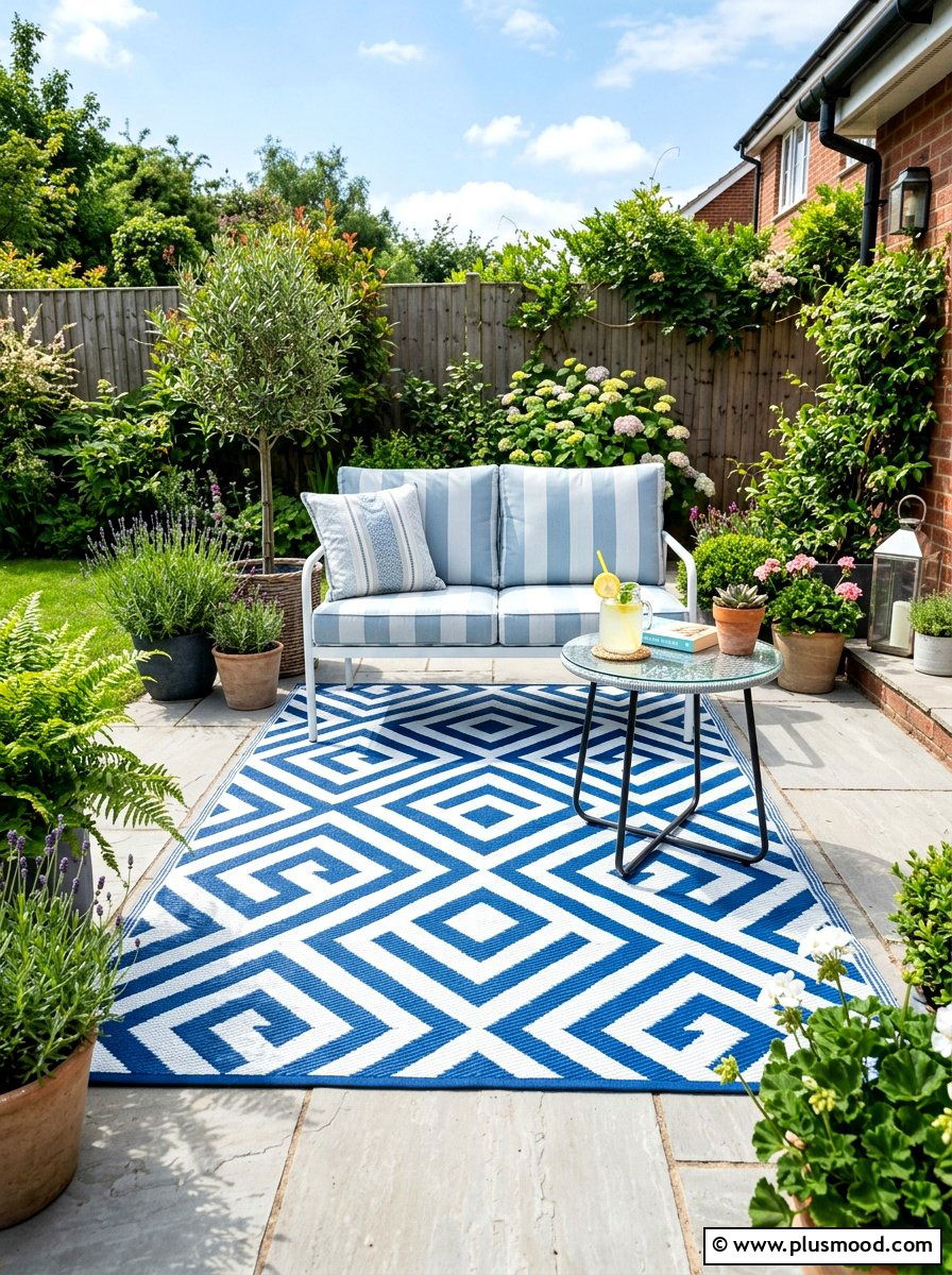 Outdoor Area Rug Small Space - 25 summer compact outdoor living ideas